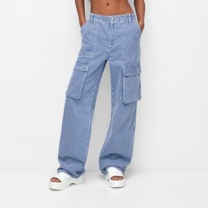 Pinstripe Cargo Pants